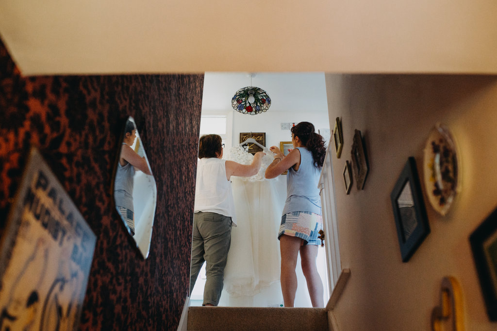 pop brixton wedding bridal prep in crystal palace